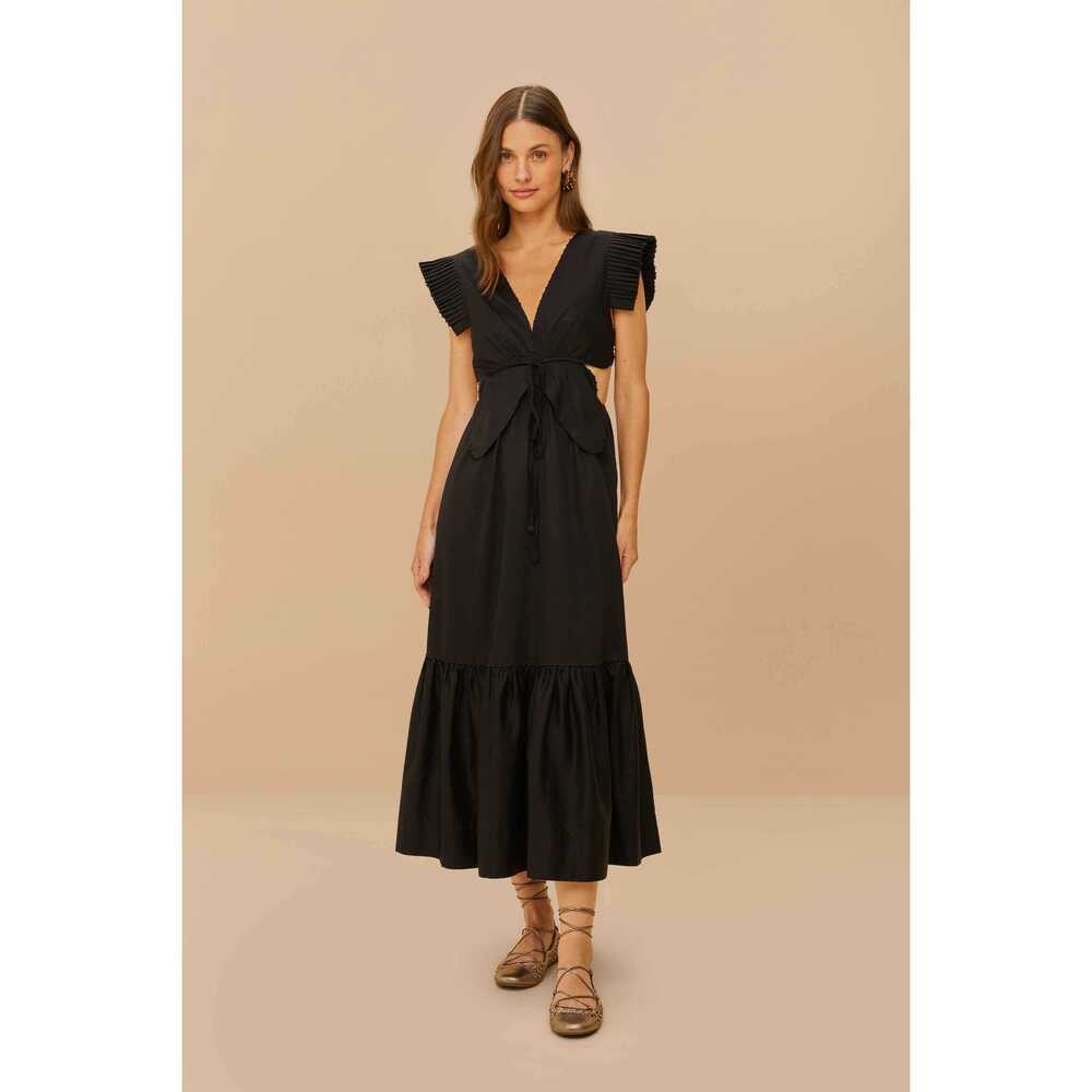 Black Butterfly Midi Dress